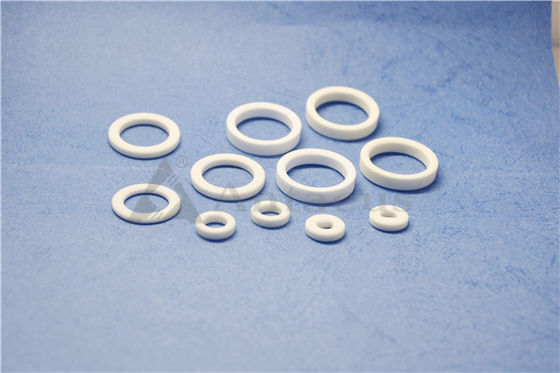 Ivory Alumina Ceramic Washer 95% AL2O3 Machining Ceramic Material