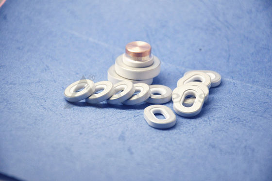 Sealed Alumina Ceramic Insulator Battery Components 3.6g/cm3-3.9g/cm3